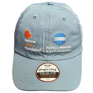 Imperial Konica Minolta Golf Classic Hat Gray True Fit UPF‎ 50+ Adjustable Cap